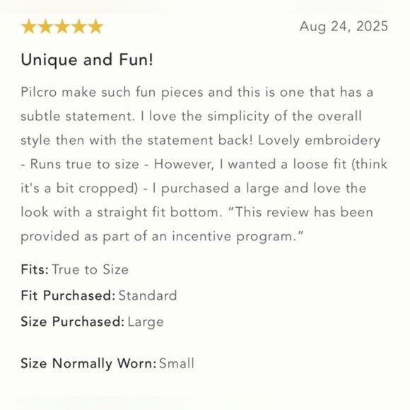 NWT Size XS - Anthropologie 100% Cotton Embroidered Blue Sweatshirt - Picture 6 of 16